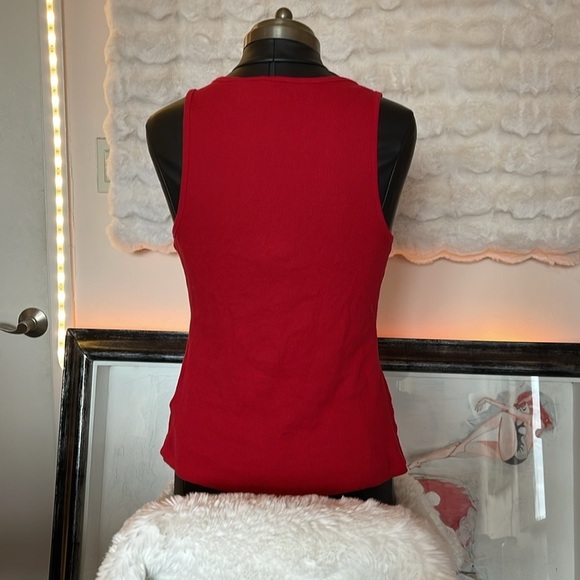 GUESS Women's Red Tank Top - Picture 4 of 7